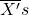 \overline{X^{\prime}} s