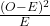 \frac{(O-E)^2}{E}