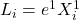 L_i = e^1 X^1_i