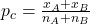 p_c=\frac{x_A+x_B}{n_A+n_B}