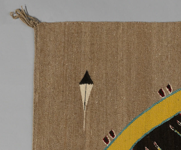 Image of Detail of Sandpainting Tapestry by Hosteen Klah