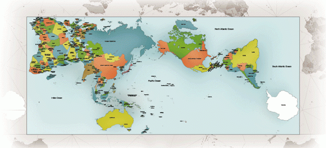 AuthaGraph projection map