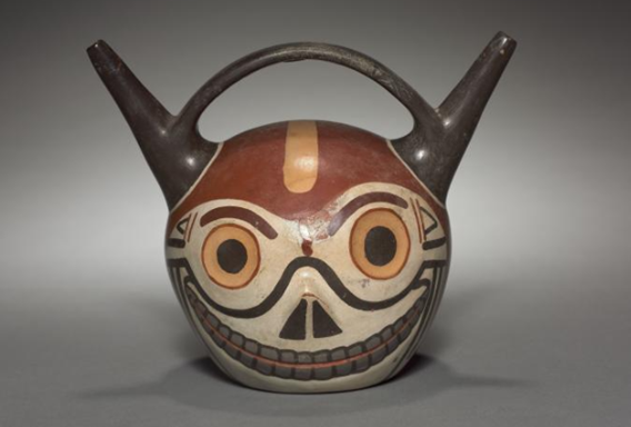 Image of Skull Vessel by Wari Maker(s) of Peru