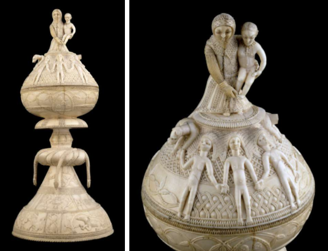 Two images of Saltcellar by Sapi-Portuguese Maker(s) of Sierra Leone