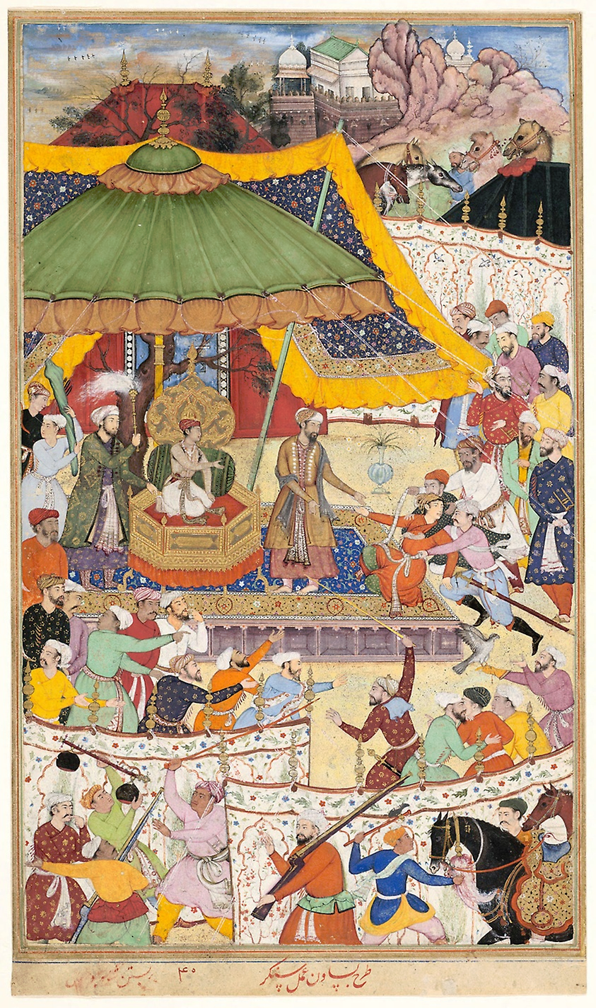 Image of The Young Emperor Akbar Arrests the Insolent Shah Abu’l-Ma’ali by Basawan and Shankar