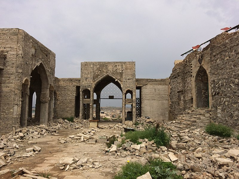 Image of destruction by ISIS at Nineveh, Iraq