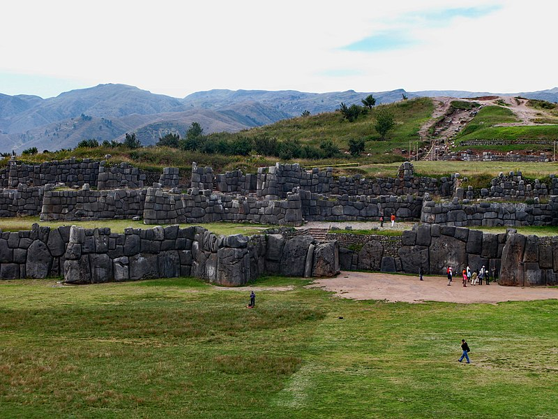 Image of Sacsayhuaman with detail of walls by Inka Maker(s) of Peru