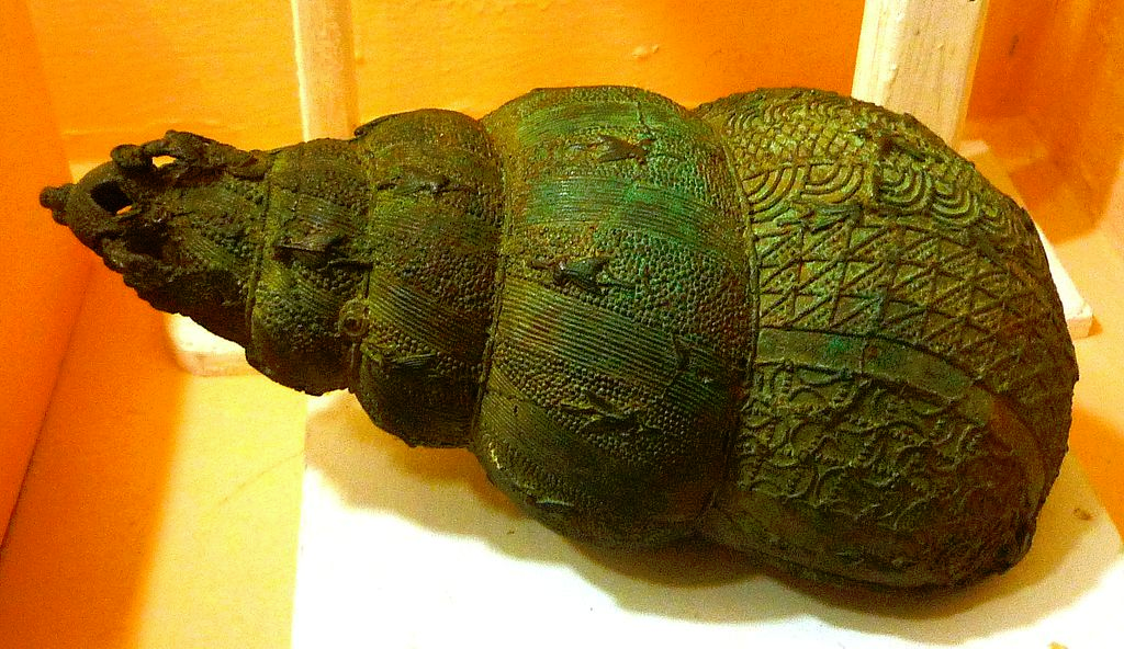 Image of Leaded Bronze Shell by Igbo Ukwu Maker(s) of Nigeria