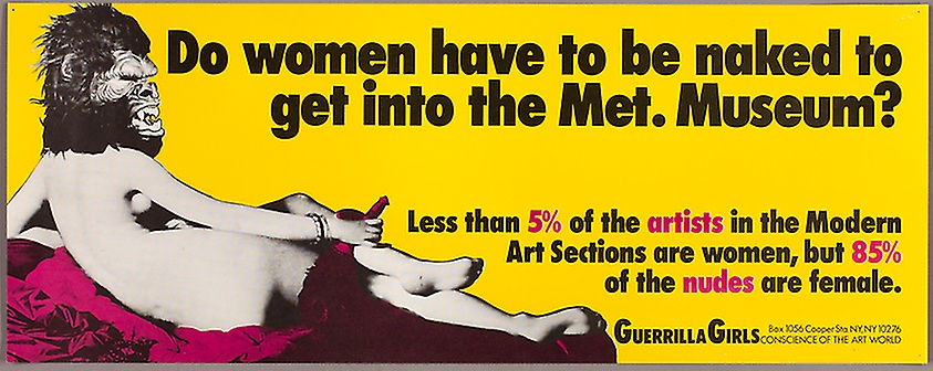 Image of &quot;Do women have to be naked to get into the Met. Museum?&quot; by Guerrilla Girls