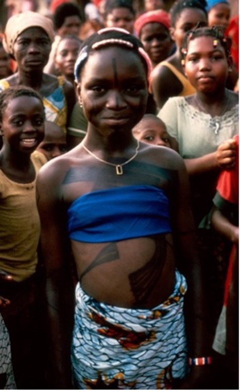 Young Igbo girl with Uli Body Painting from jstor
