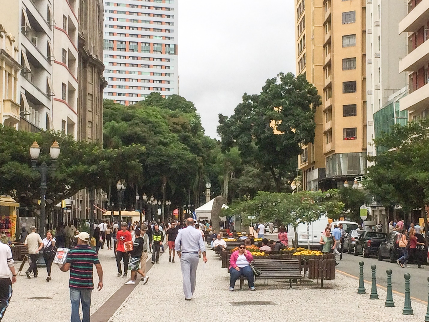 Photo of downtown Curitiba.