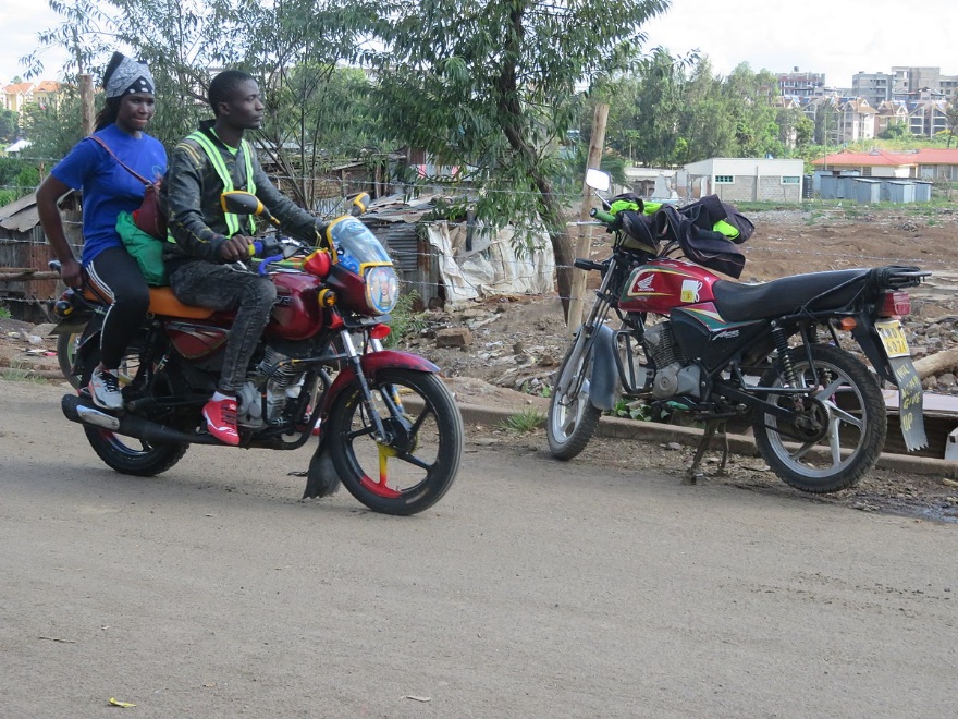 Photo of boda boda in Nairobi.