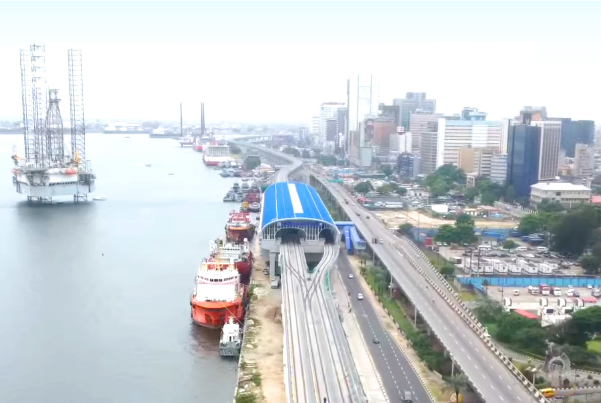 Photo of light rail system in Lagos, Nigeria