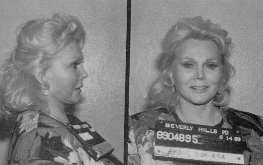 Blonde woman mugshot