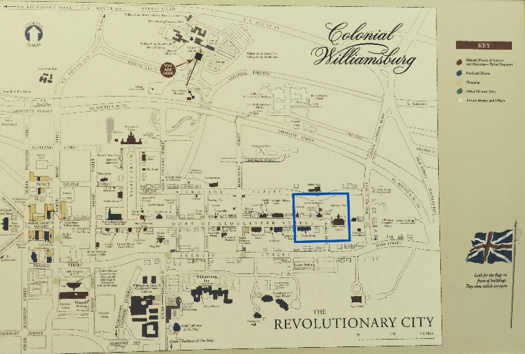 Map of The Revolutionary City.