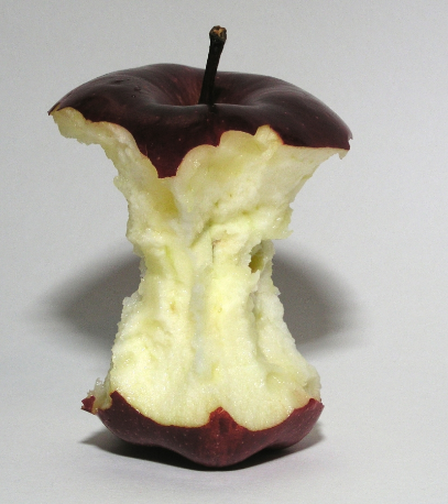 Eaten fruit