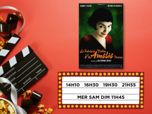 Movie times showing 14h10, 16h30, 19h30, 21h55Mer, Sam, Dim 11h45