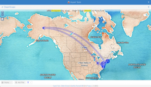 This image shows the dreamscape tool in Voyant Tools