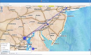 This image shows the dreamscape tool in Voyant Tools