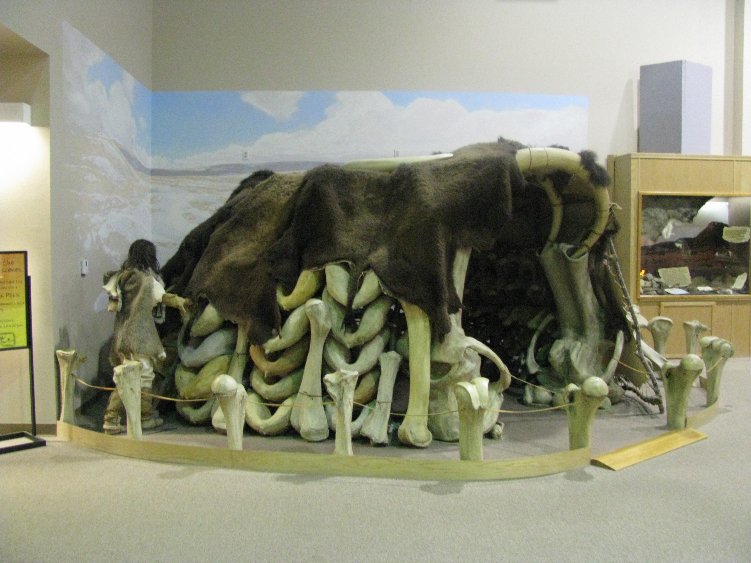 Picture of a hut made from bones and animal skin